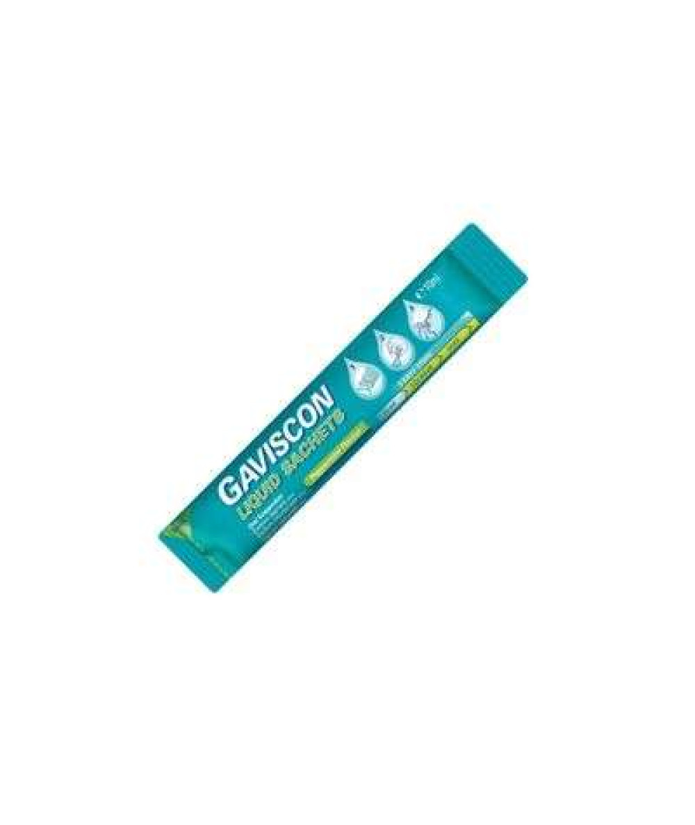 GAVISCON LIQUID SACHETS 10ML*24 PEPPERMINT