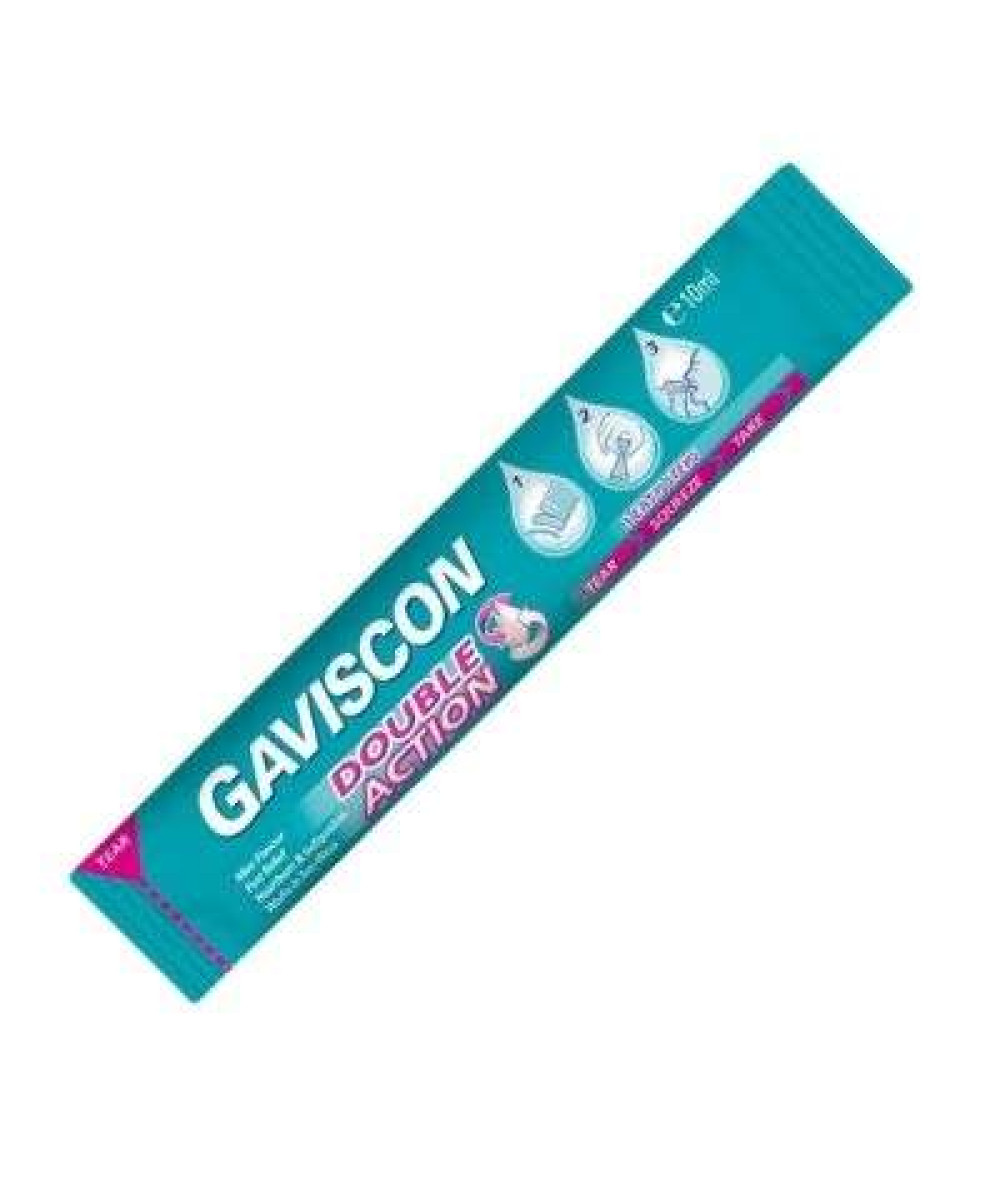 GAVISCON LIQUID SACHETS 10ML DOUBLE ACTION