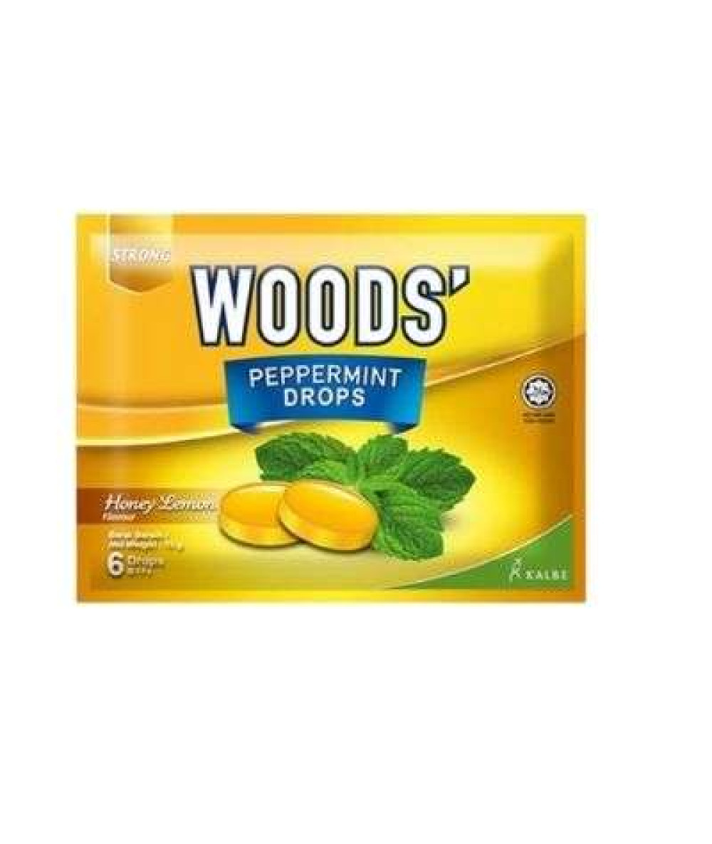 WOODS PEPPERMINT LOZENGES 15G HONEY LEMON