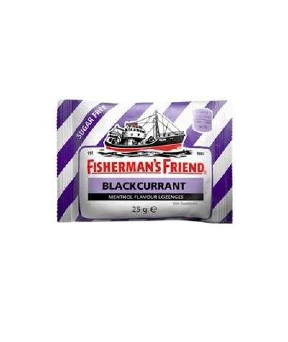 FISHERMANS FRIEND LOZENGES S/F 25G BLACKCURRANT 