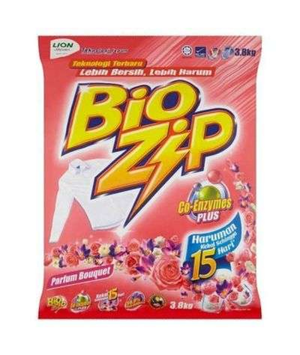 BIOZIP POWDER 3.8KG PARFUM BOUQUET