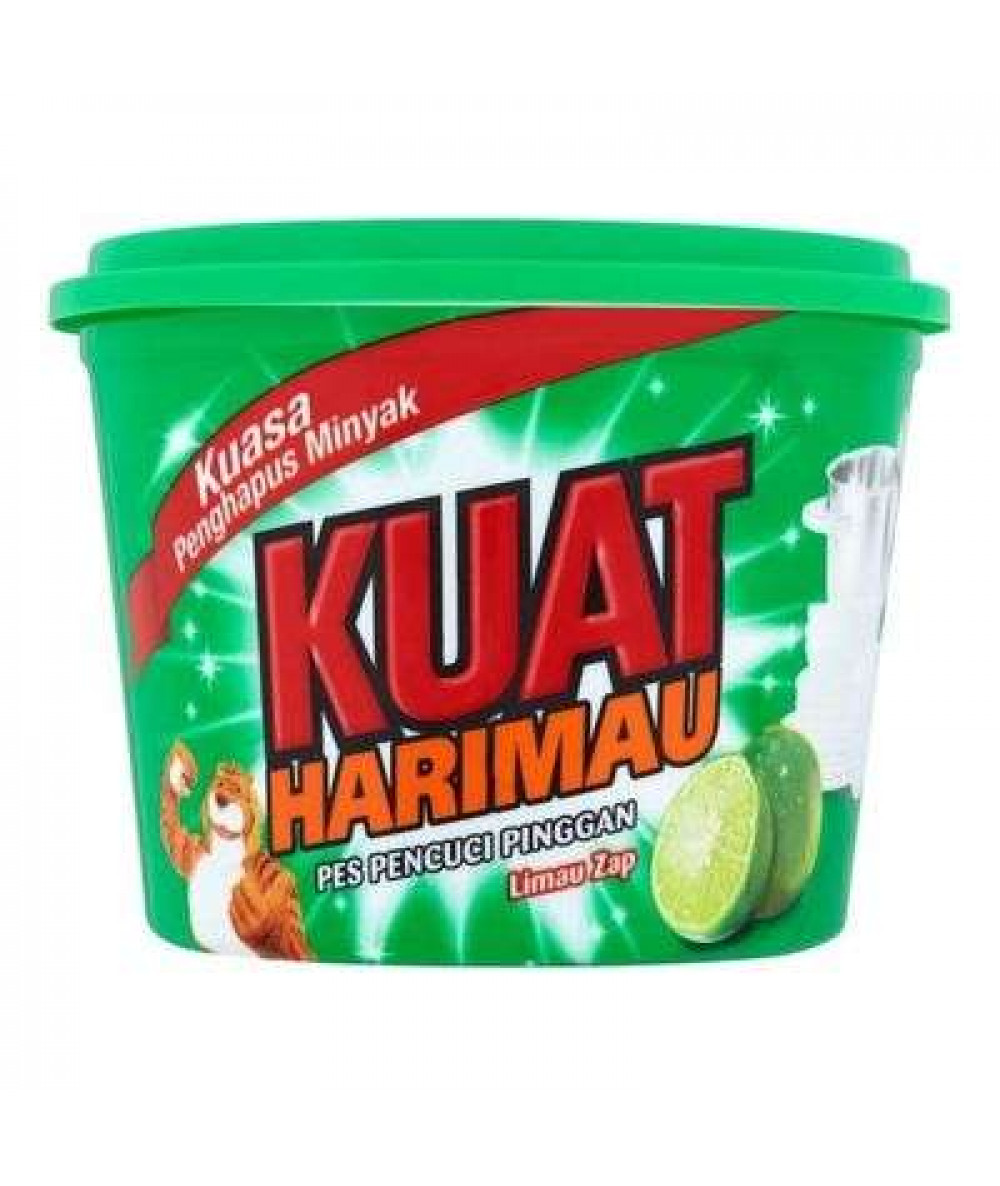 KUAT HARIMAU DISHWASH PASTE 750G LIME