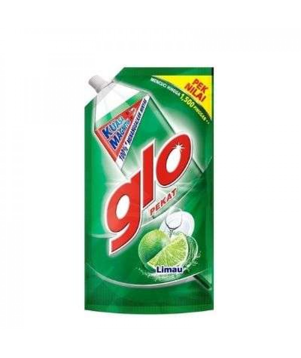 GLO DISHWASH REFILL 850ML LIME