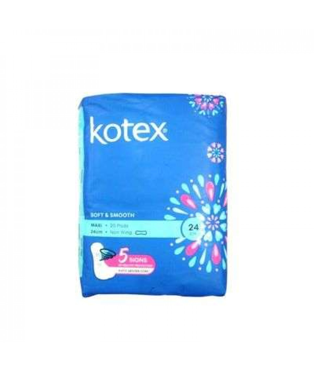 KOTEX SS MAXI 24CM 20'S*2 NON WING 