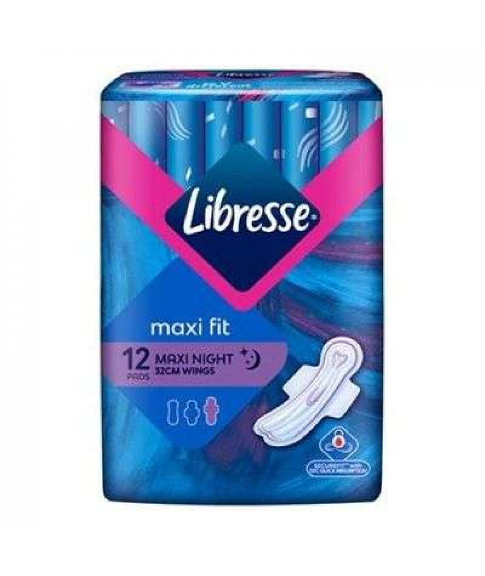 LIBRESSE MAXI NIGHT EXTRA LONG WING 12P