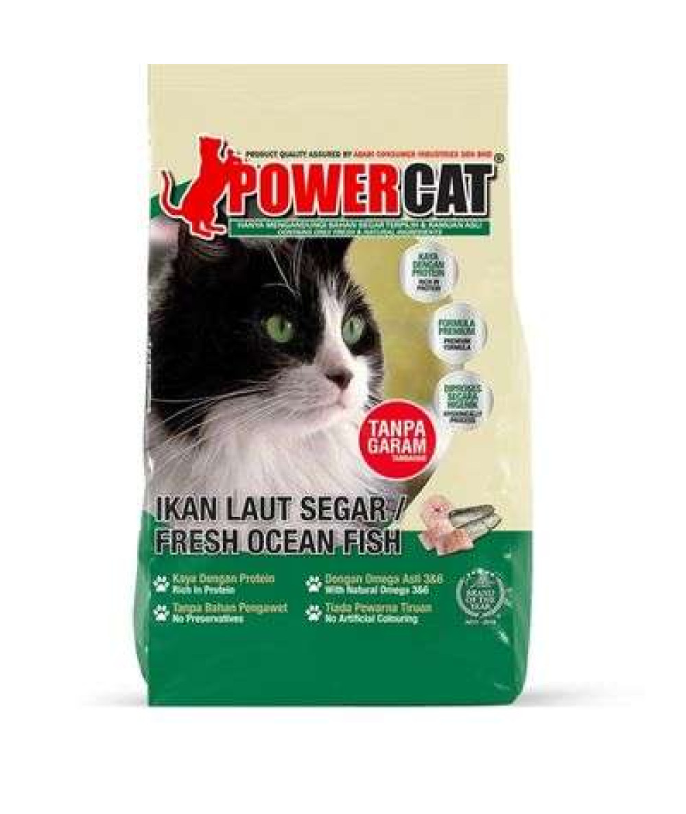 POWER CAT 1.3KG FRESH OCEAN FISH (DRY)