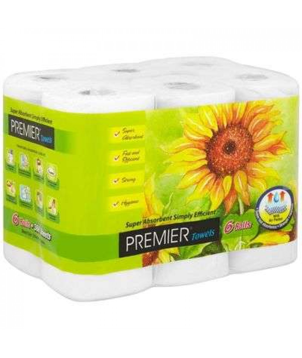 PREMIER KITCHEN TOWEL ROLL 60S*6