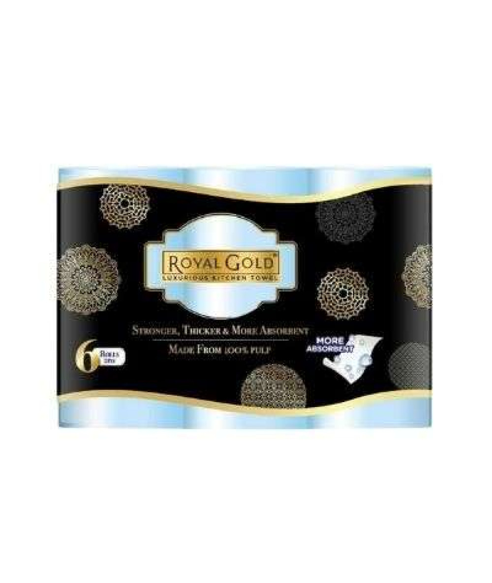 ROYAL GOLD KITCHEN TOWEL ROLL 55'S*6