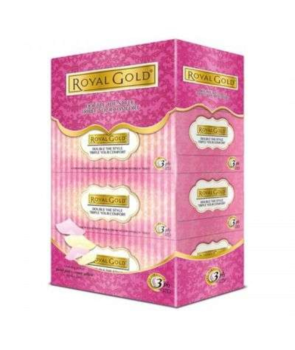 ROYAL GOLD TWIN TONE FACIAL TISSUE 80'S*4