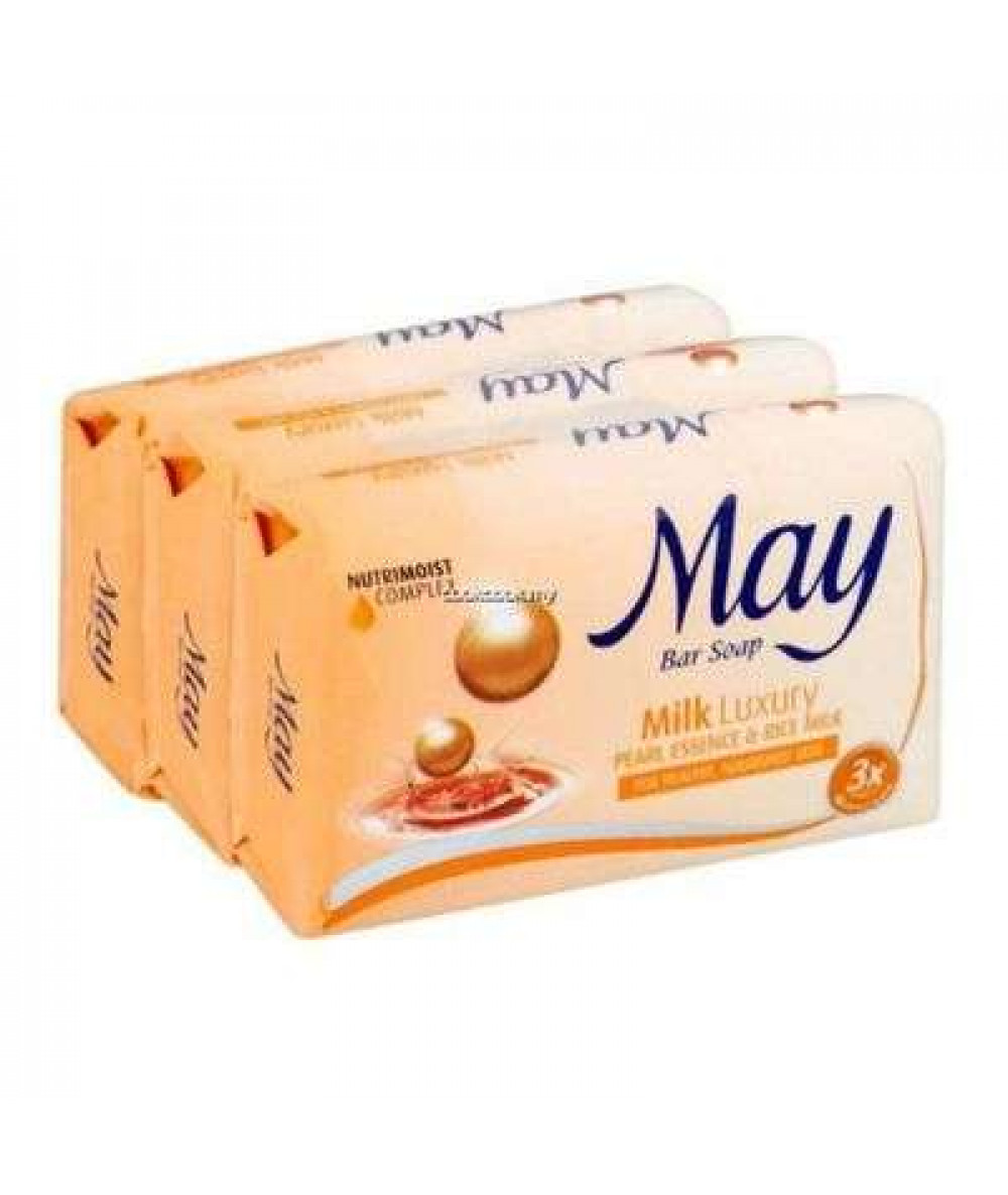 MAY BAR SOAP 75G*3 MILK LUXURY