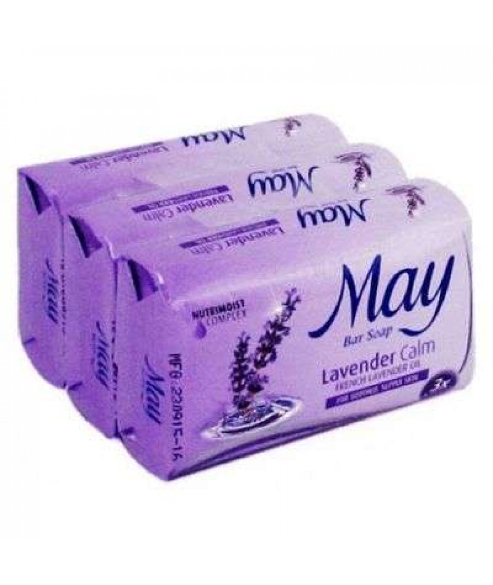 MAY BAR SOAP 85G*3 LAVENDER CALM