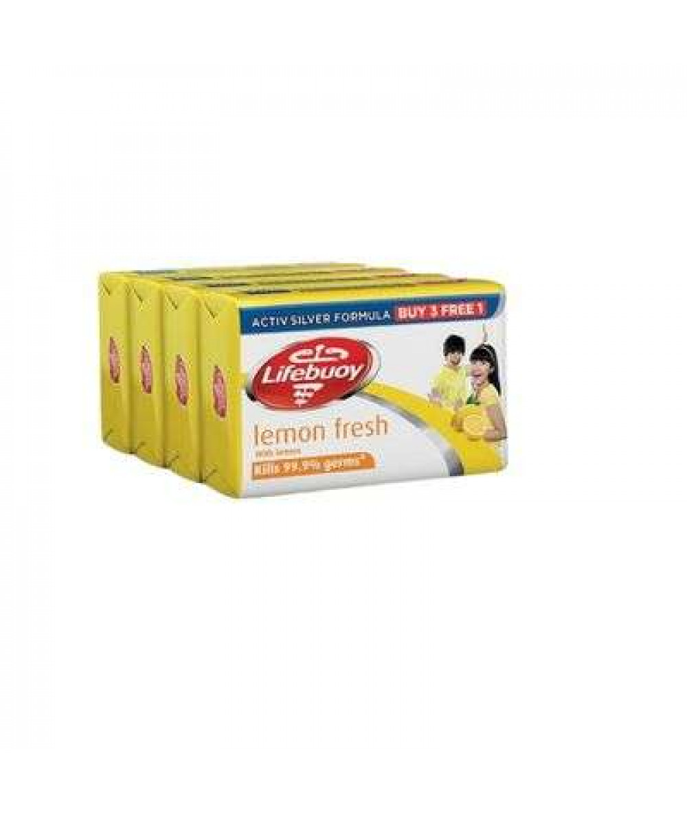 LIFEBUOY BAR SOAP 115G*3+1 LEMON FRESH