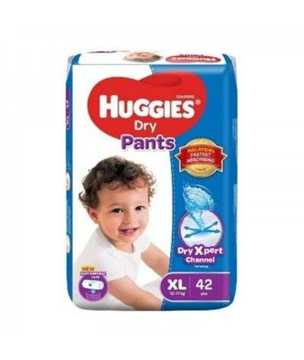 HUGGIES DRY PANTS SUPER JUMBO PACK XL 44's