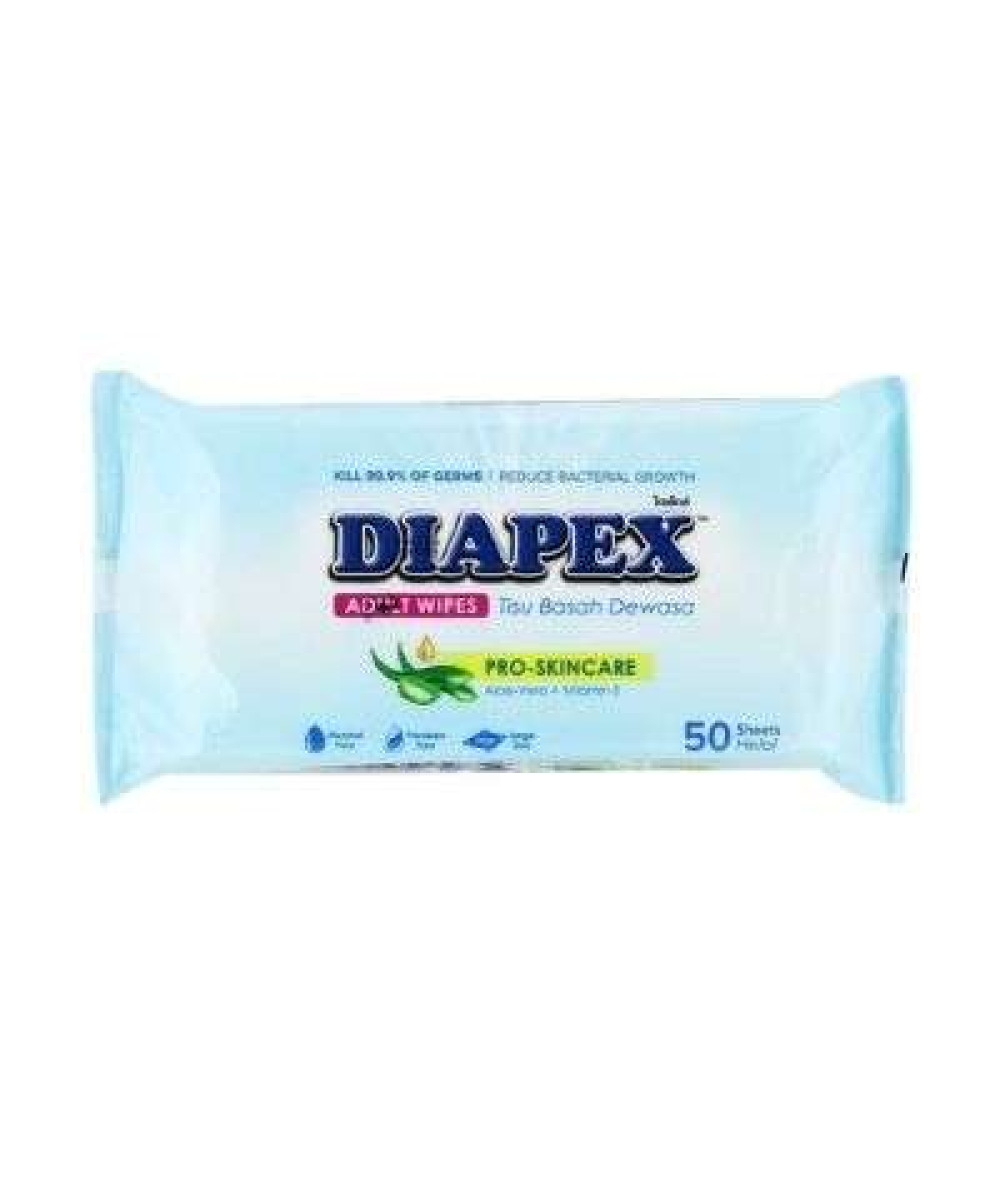 DIAPEX ADULT WIPES 50'S