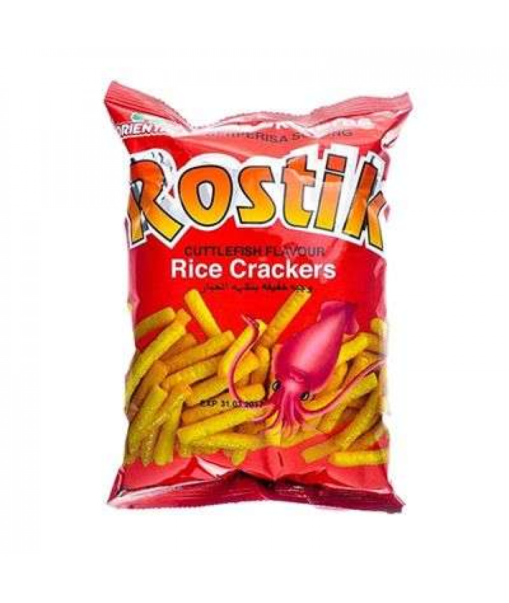 ROSTIK CUTTLEFISH RICE CRACKERS 60G *10'S