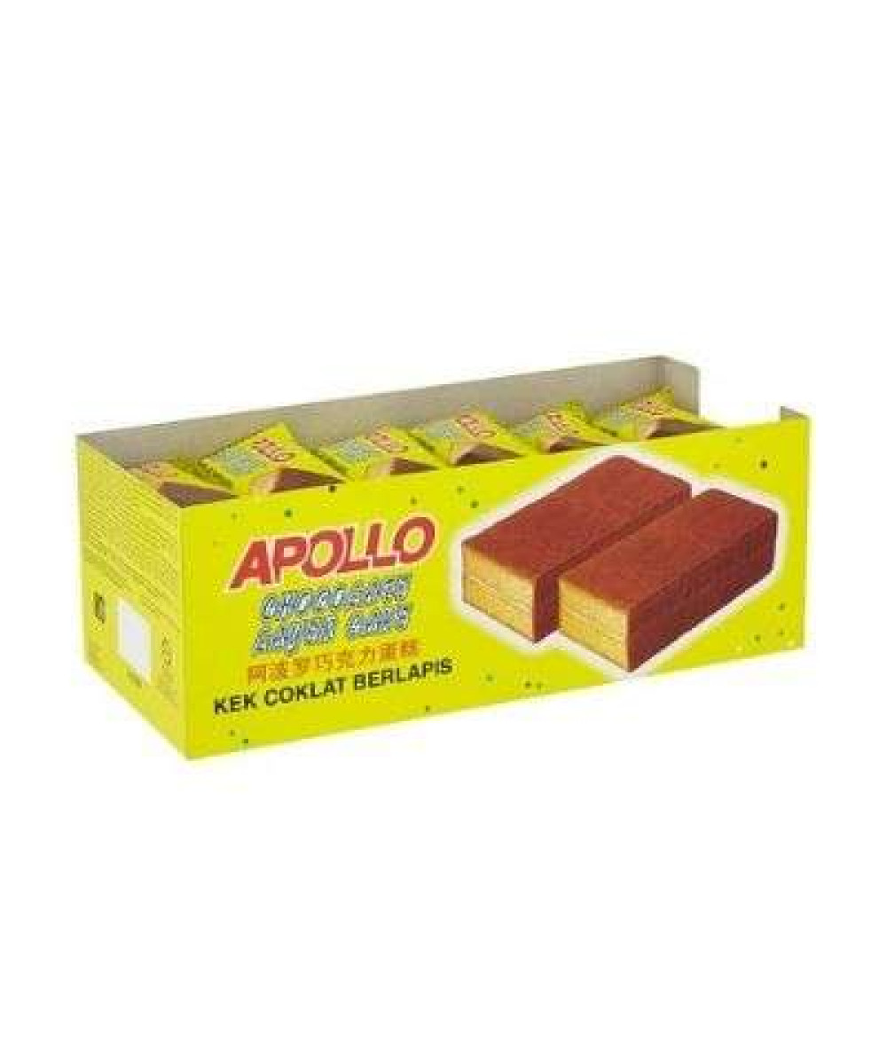 APOLLO LAYER CAKE 18G*24 CHOCOLATE 巧克力蛋糕