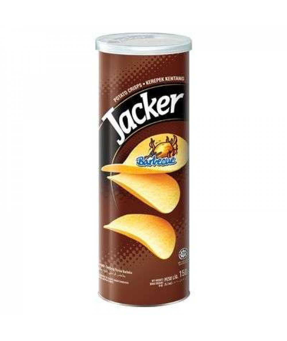 JACKER POTATO CRISPS 150G BBQ