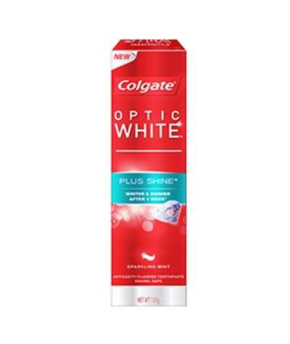 COLGATE TOOTHPASTE OPTIC WHITE 100G PLUS SHINE