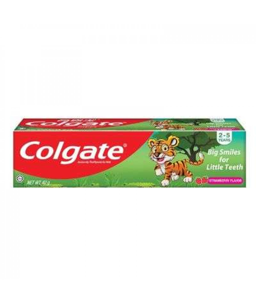 COLGATE KIDS TOOTHPASTE TIGER 40G 2-5 Y STRAWBERRY