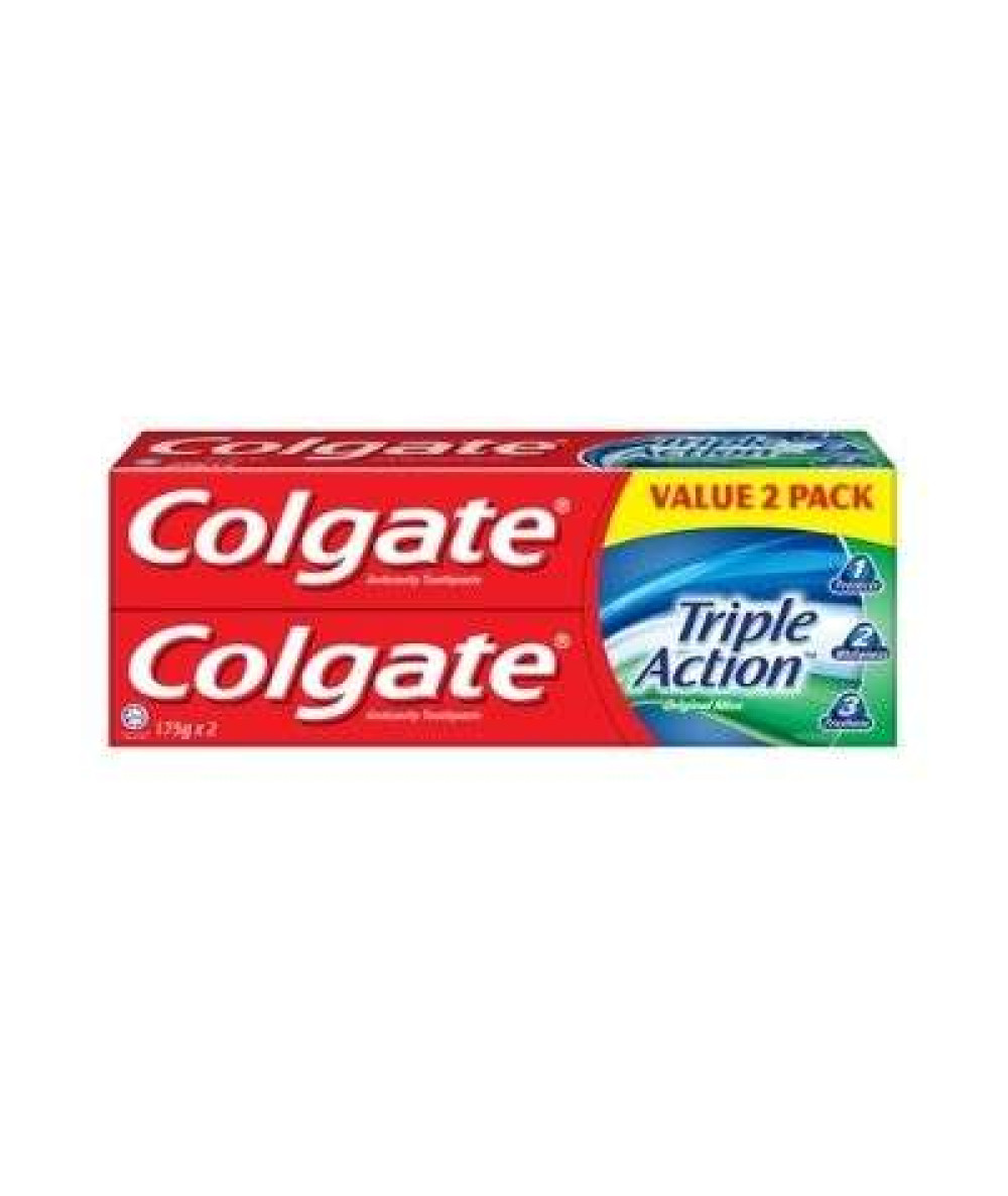 COLGATE TOOTHPASTE 175G*2 TRIPLE ACTION VP