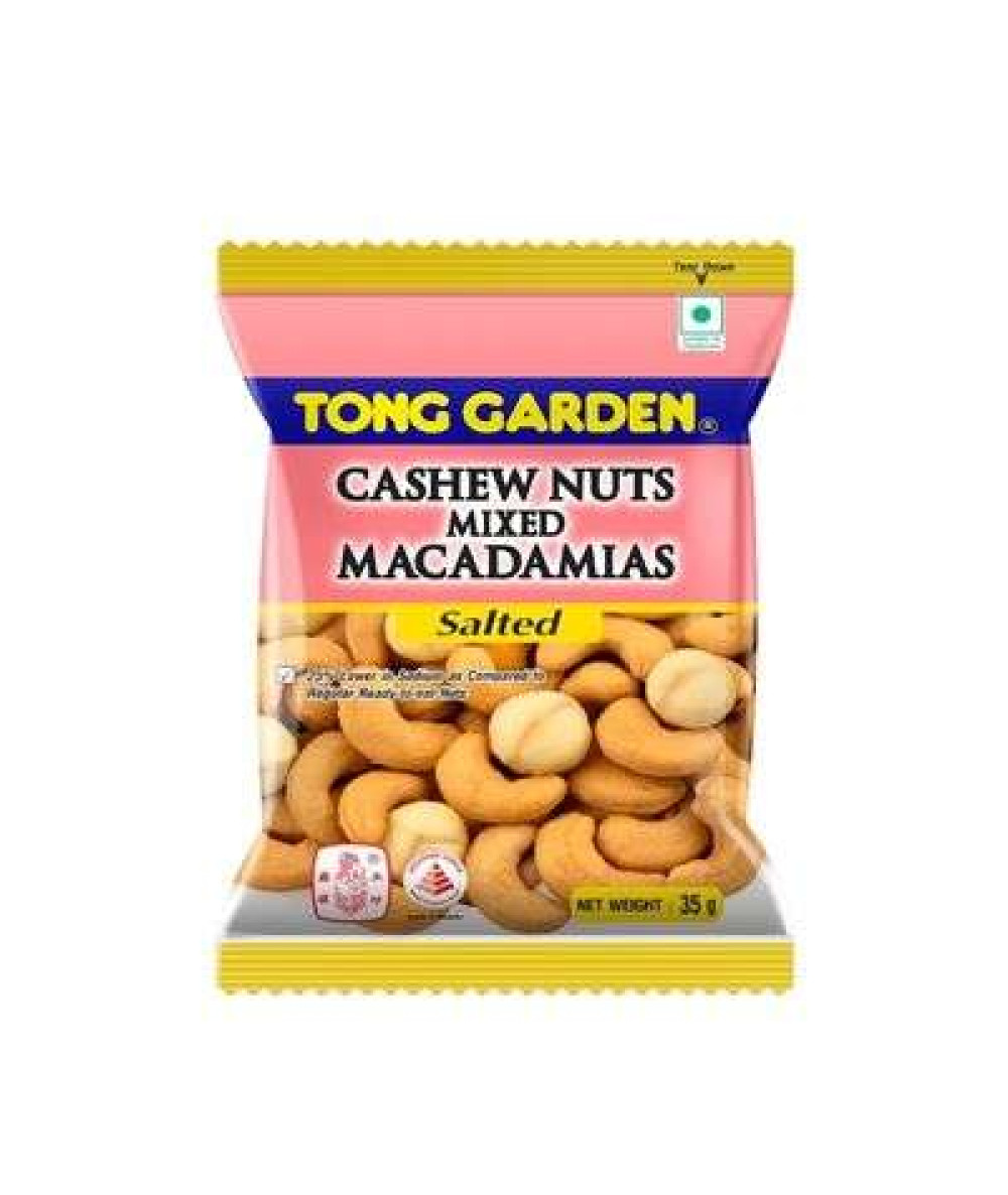 T.G CASHEW MACADAMIA SALTED 35G