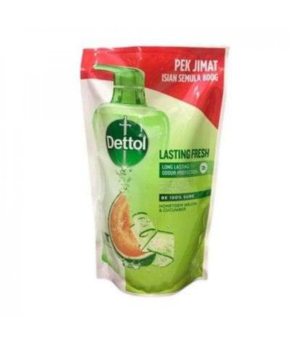 DETTOL SHOWER GEL  REFILL 750ML LASTING FRESH