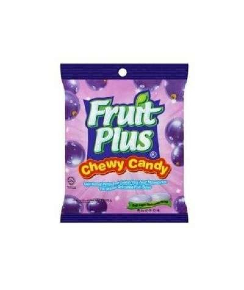 FRUIT PLUS CHEWY CANDY 120G BLACKCURRANT 