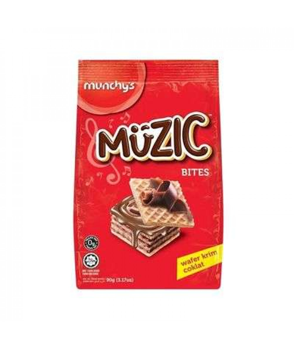 MUNCHYS MUZIC WAFER 90G CHOCOLATE