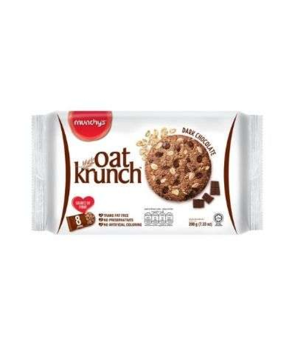 MUNCHYS OATKRUNCH 208G DARK CHOCOLATE