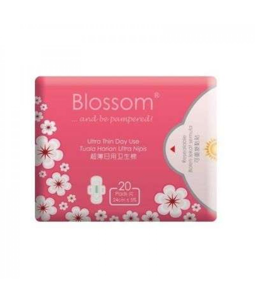 BLOSSOM DAY USE ULTRA THIN WING (PINK) 20'S