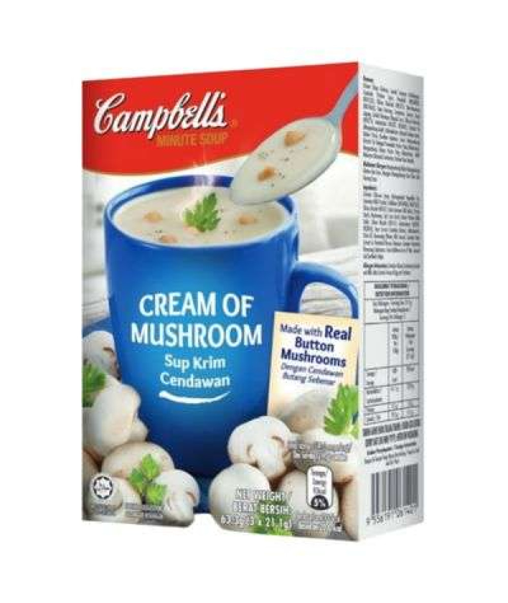 CAMPBELL'S CREAM OF MUSHROOM 21.1G*3