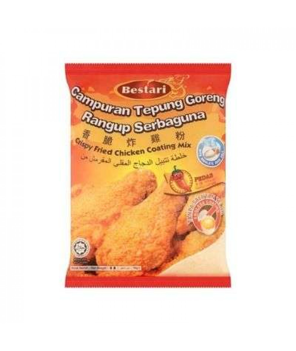 BESTARI FRIED CHICKEN COATING 1KG HOT & SPICY