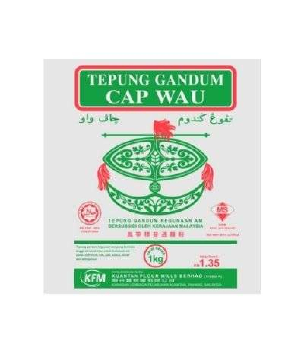 CAP WAU TEPUNG GANDUM (GREEN) 1KG