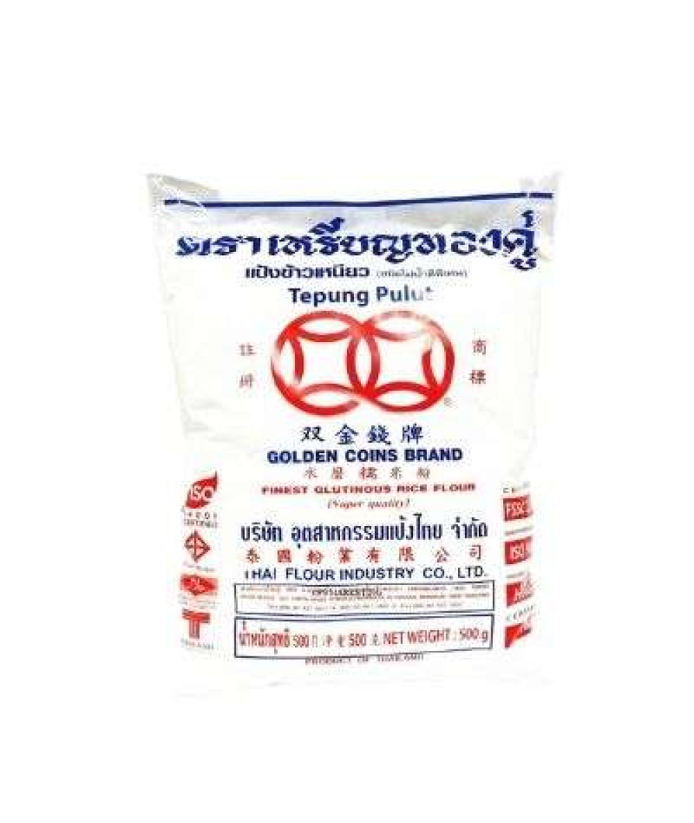 GOLDEN COINS GLUTINOUS RICE FLOUR 500G