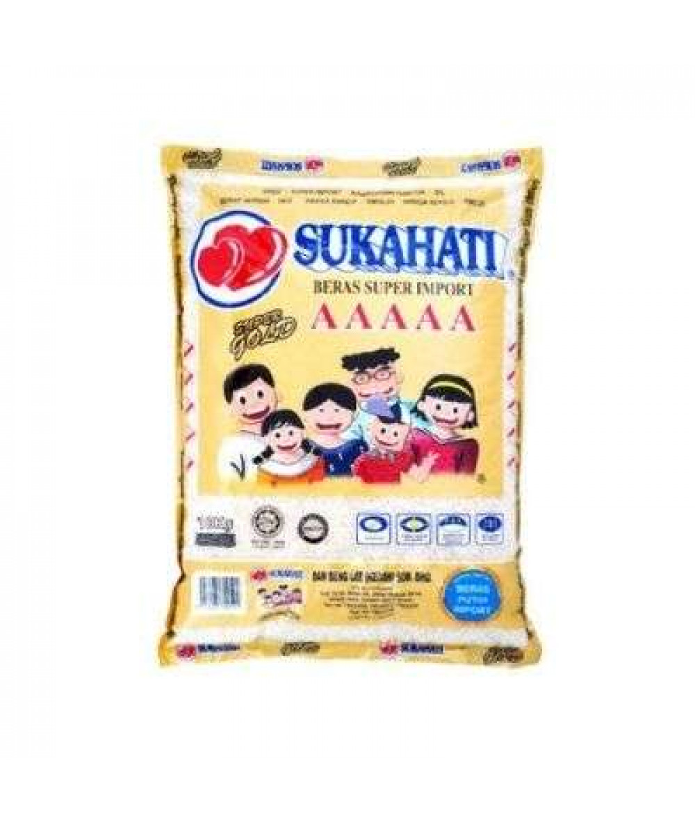 SUKAHATI BERAS SUPER IMPORT AAAAA 10KG (GOLD)