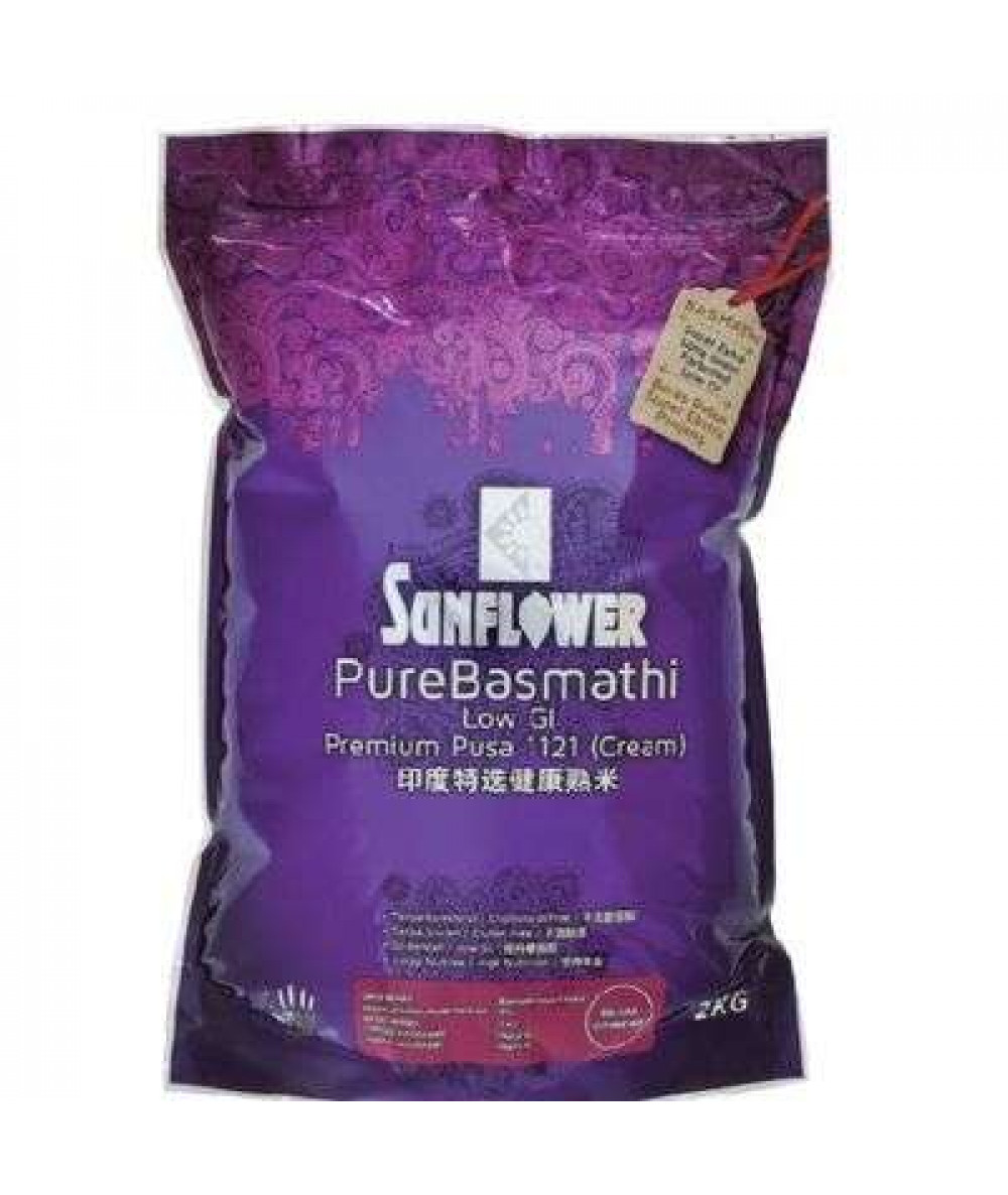 SUNFLOWER PURE BASMATHI STEAM PUSA 2KG (CREAM)