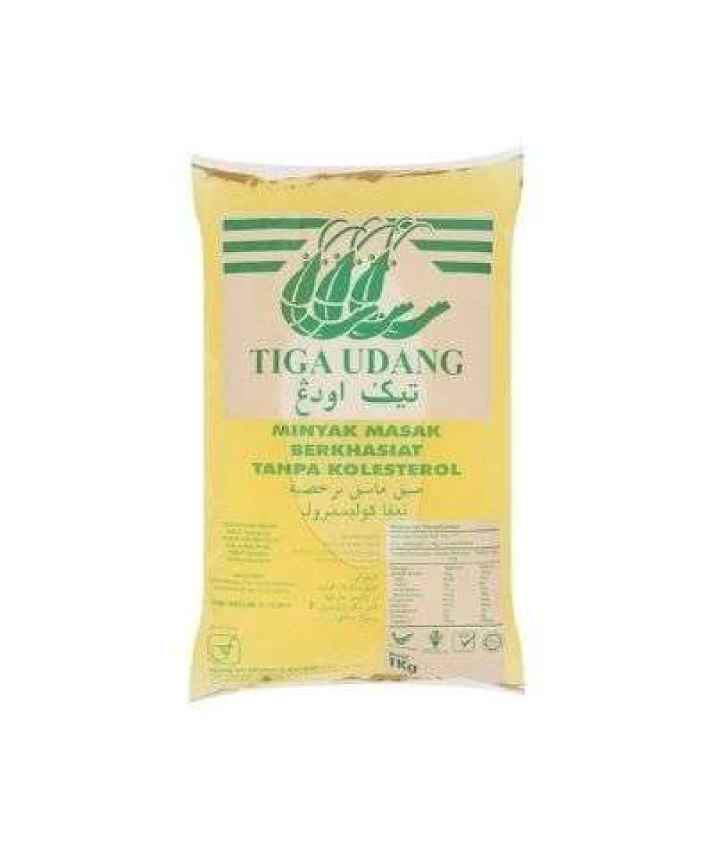 CAP TIGA UDANG COOKING OIL 1KG (BAG)