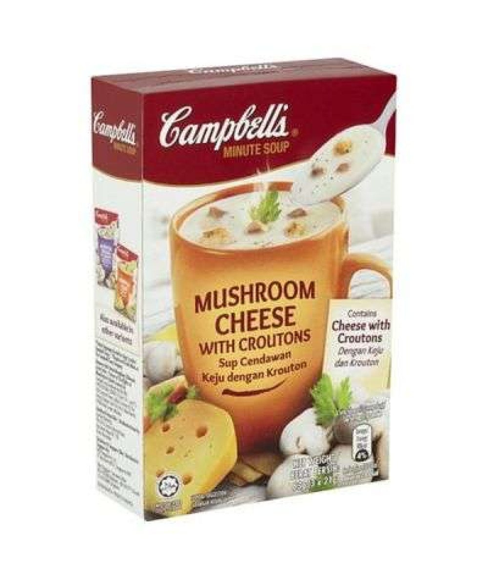 CAMPBELL'S MUSHROOM CHEESE WITH CROUTONS 22G*3