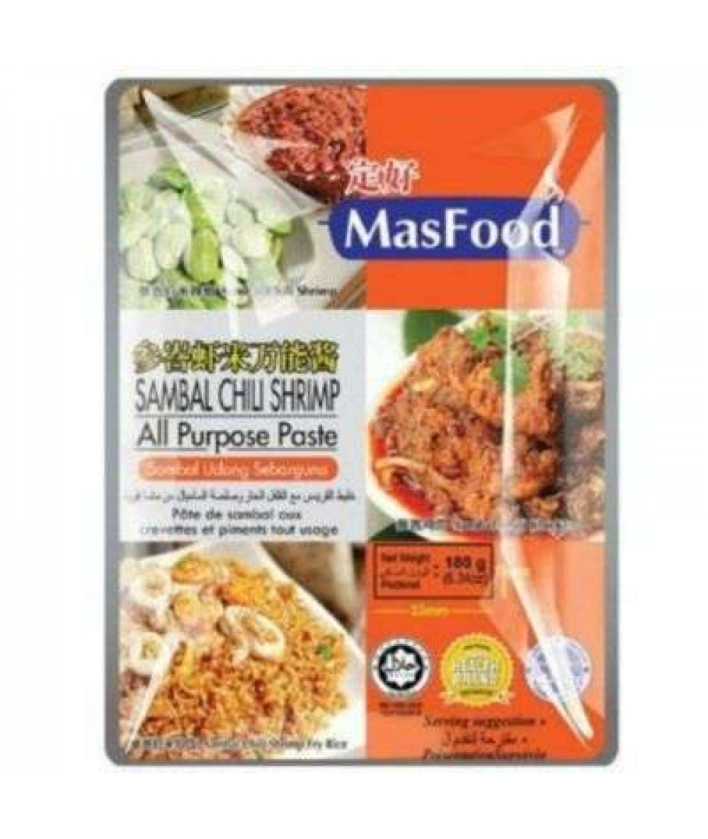 MASFOOD ALL PURPOSE PASTE 180G SAMBAL CHILI SHRIMP