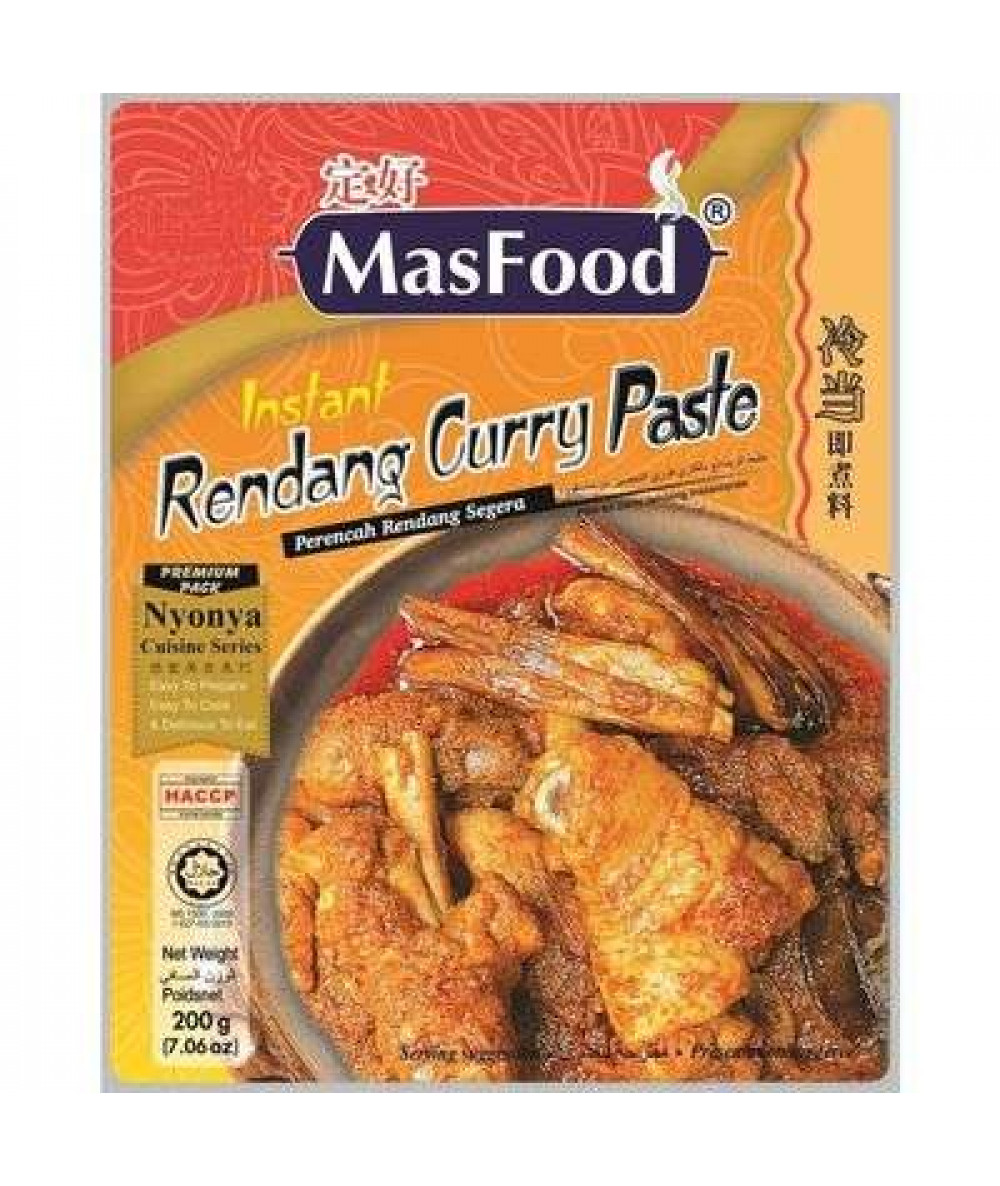 MASFOOD INSTANT CURRY PASTE 200G RENDANG