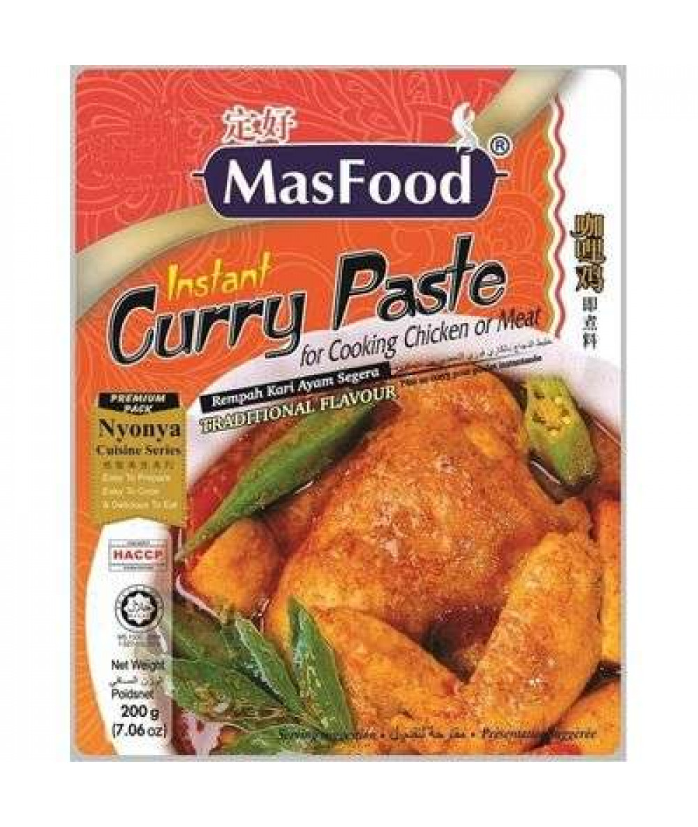 MASFOOD INSTANT CURRY PASTE 200G CHICKEN/MEAT