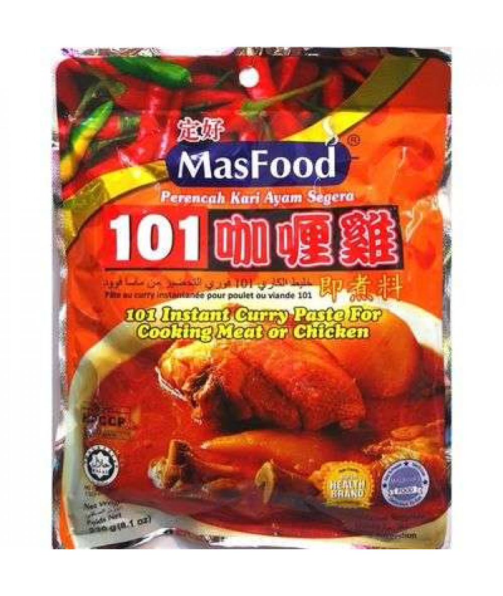 MASFOOD INSTANT CURRY PASTE 230G 101 CHICKEN/MEAT