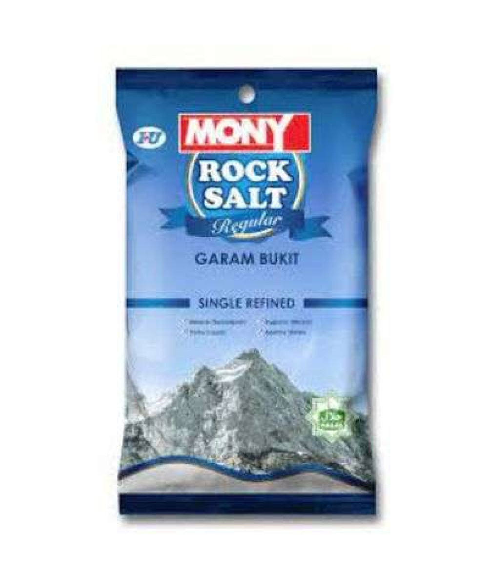 MONY REGULAR ROCK SALT 400G SINGLE REFINED 