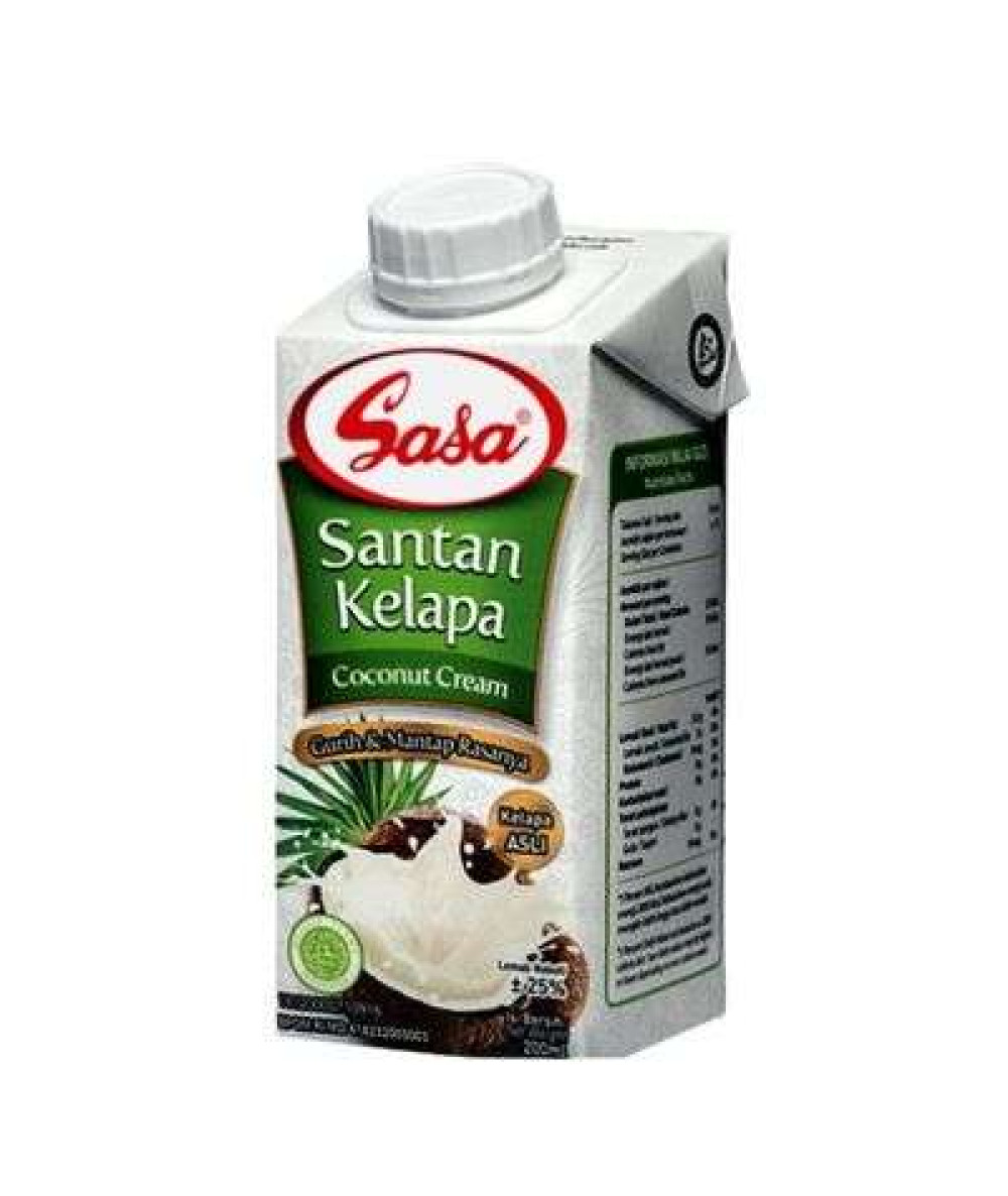 SASA COCONUT CREAM 200ML 24% FAT CONTENT