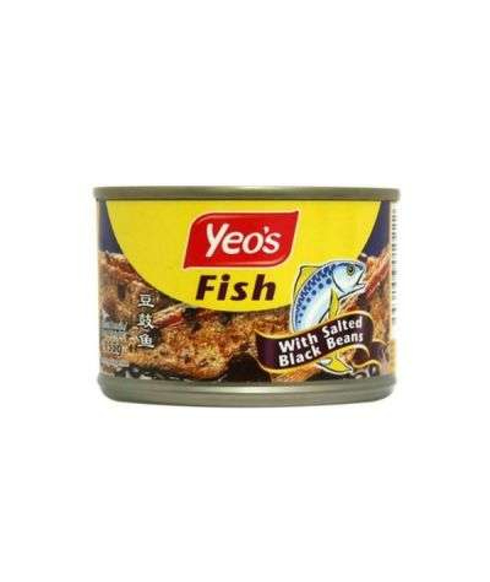 YEO'S 155G FISH SALTED BLACK BEANS