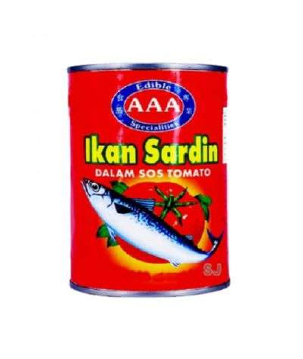 EDIBLE AAA SARDINES 155G IN TOMATO SAUCE 