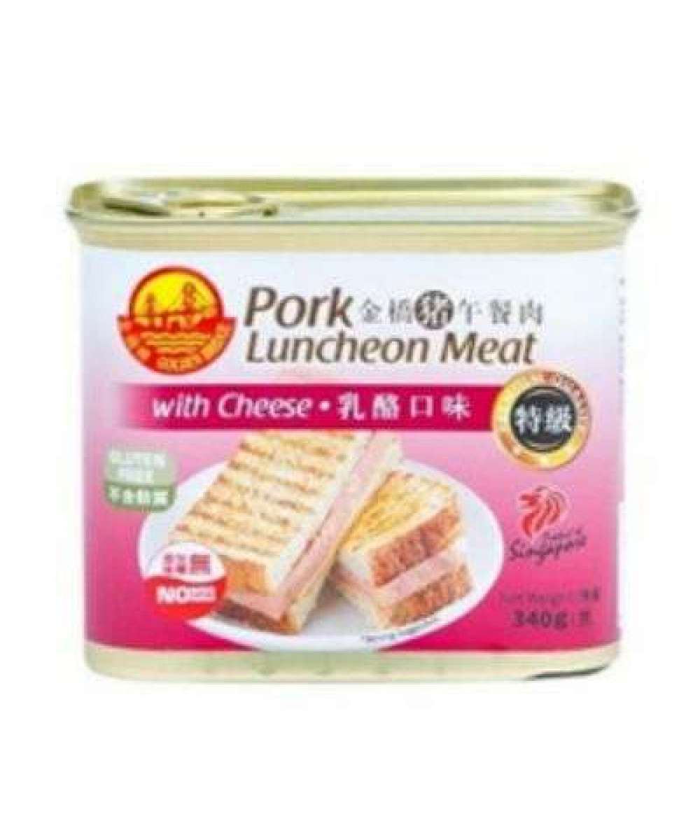 GOLDEN BRIDGE PORK LUNCHEON MEAT 340G CHEESE