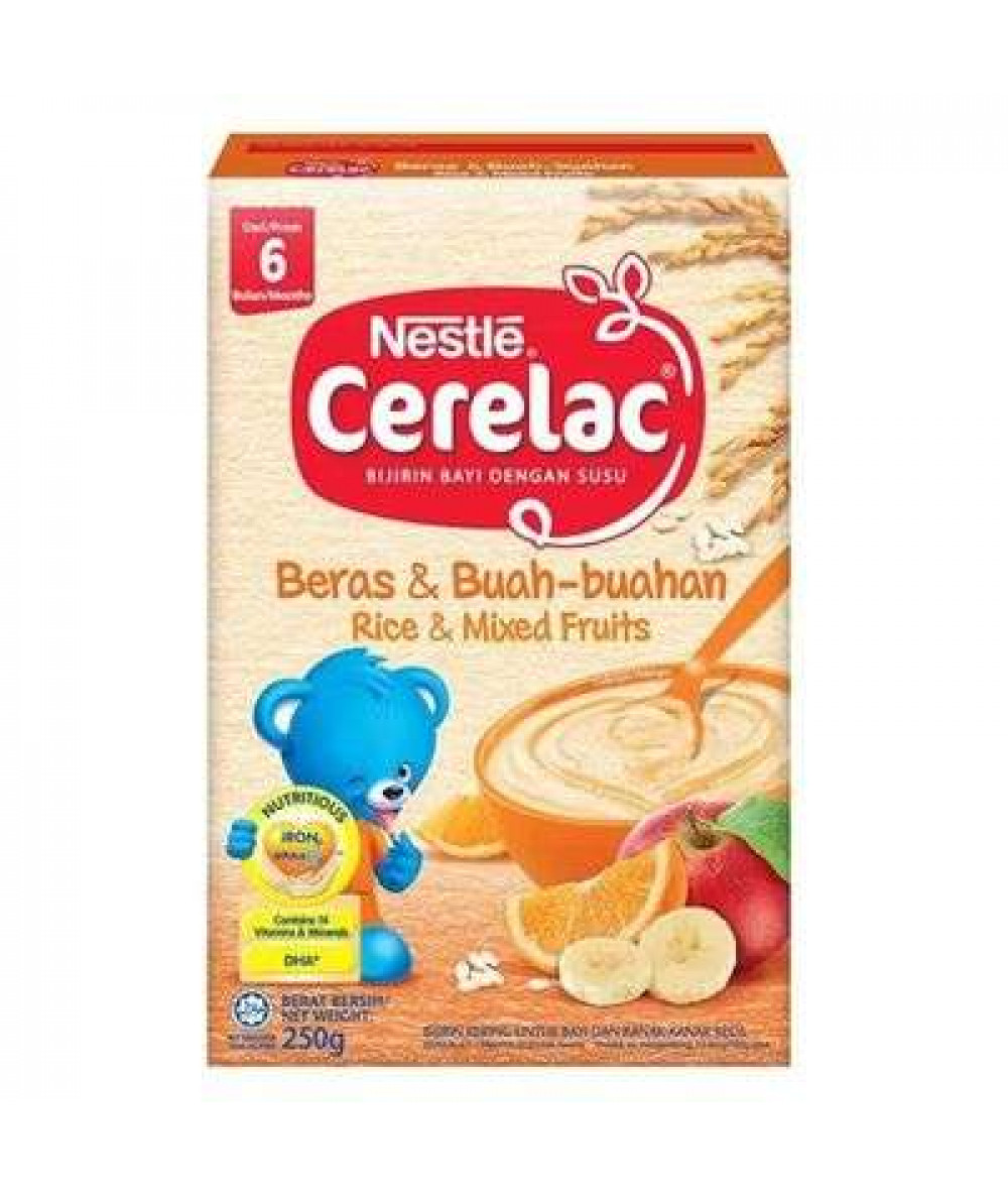 NESTLE CERELAC 250G RICE & MIXED FRUITS 