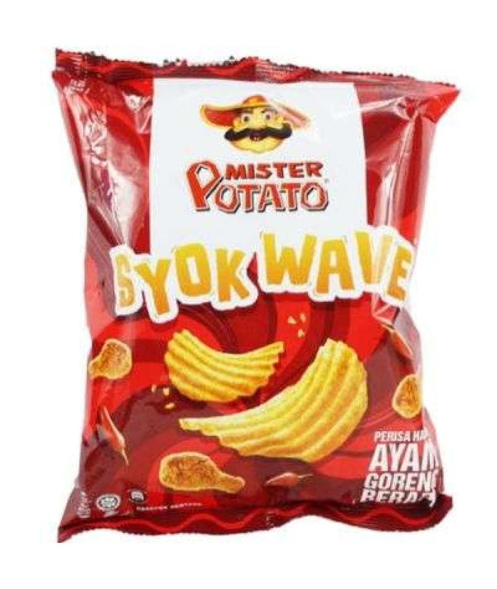 MISTER POTATO SYOK WAVE 55G FIERY FRIED CHICKEN		