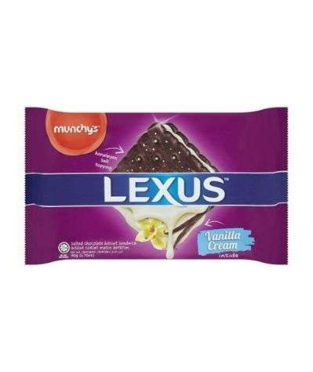 MUNCHY'S LEXUS SANDWICH SALTED 190G VANILLA  